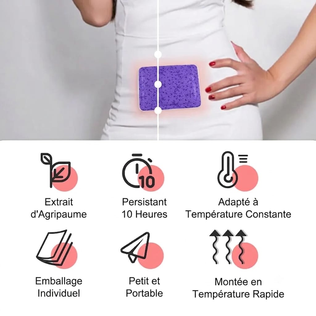 Patch Chauffant Menstruel – Une Chaleur Réconfortante Jusqu’à 10 Heures
