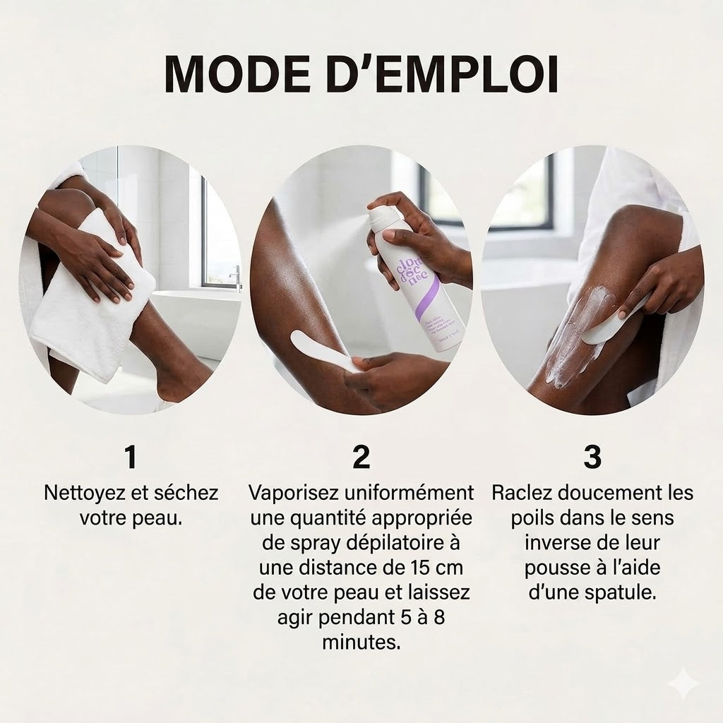 CloudSense™ – La Mousse Dépilatoire Douce Pour Une Peau Lisse en Quelques Minutes