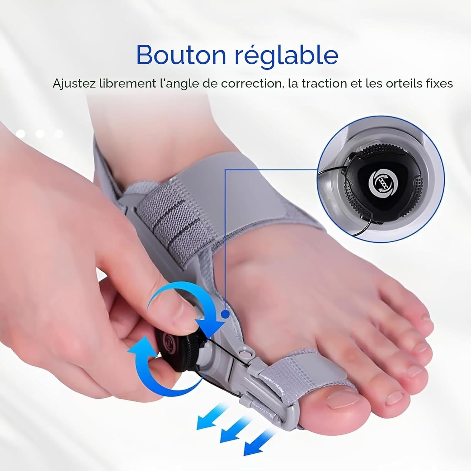 Correcteur Orthopédique Hallux Valgus Ajustable – Soulagement & Alignement Instantané