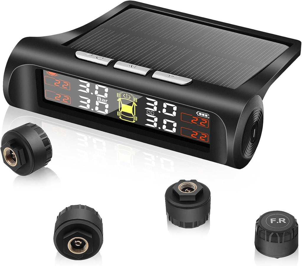 TPMS Système solaire de surveillance de la pression des pneus de voiture – Surveillez vos pneus en temps réel