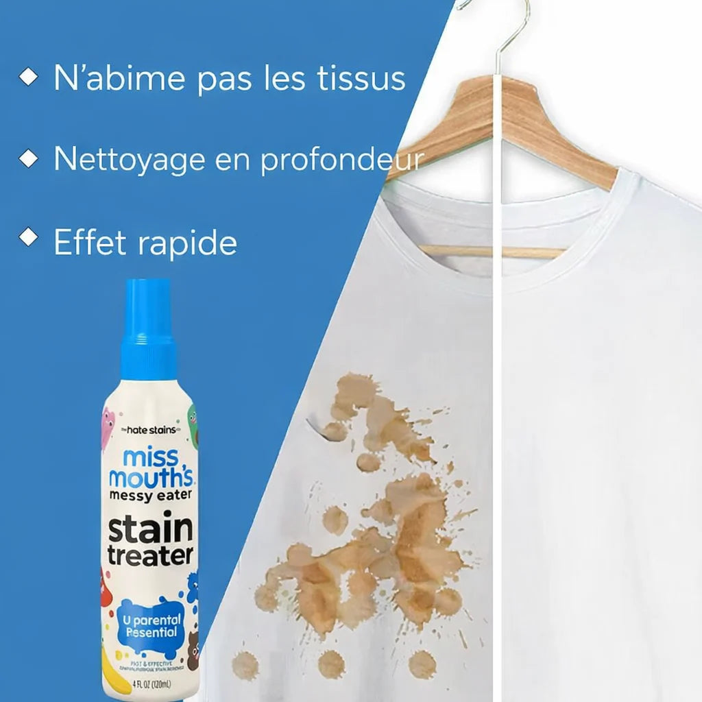 Messy Eater – Le Spray Magique Anti-Taches Qui Sauve Vos Vêtements