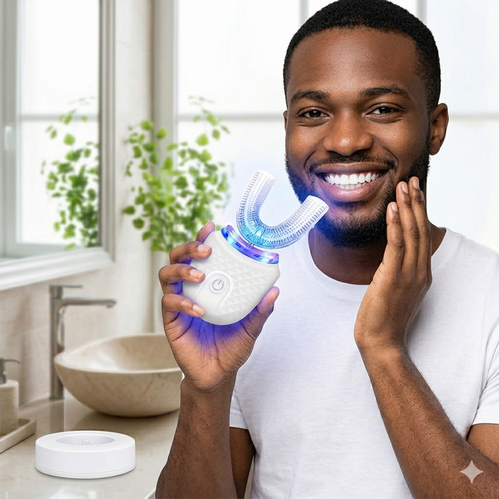 Brosse à Dents Automatique 360° – Un Nettoyage Complet en Quelques Secondes