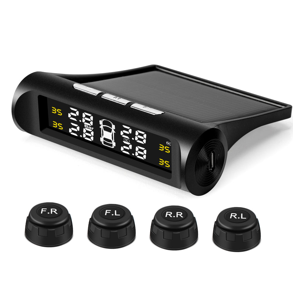 TPMS Système solaire de surveillance de la pression des pneus de voiture – Surveillez vos pneus en temps réel