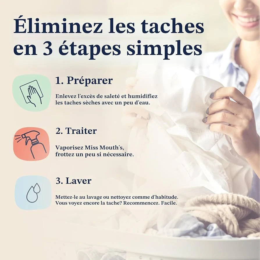 Messy Eater – Le Spray Magique Anti-Taches Qui Sauve Vos Vêtements