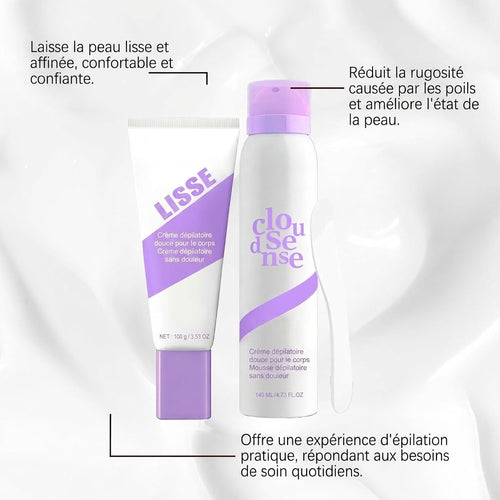 CloudSense™ – La Mousse Dépilatoire Douce Pour Une Peau Lisse en Quelques Minutes
