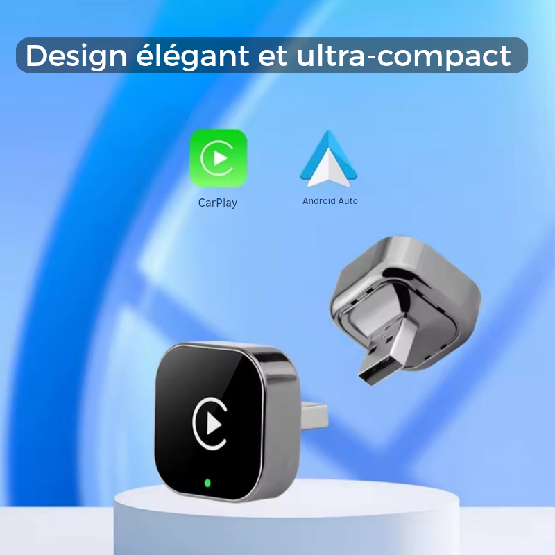 Adaptateur sans fil CarPlay et Android Auto