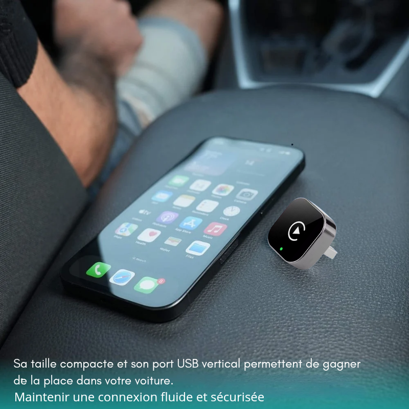 Adaptateur sans fil CarPlay et Android Auto